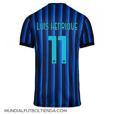 Camiseta Inter Milan Luis Henrique #11 Primera Equipación Replica 2025-26 mangas cortas Camiseta Inter Milan Luis Henrique #11 Primera Equipación Replica 2025-26 mangas cortas
